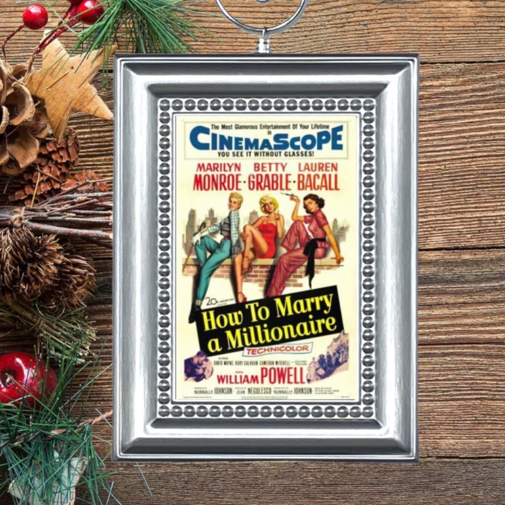 Marilyn Monroe How To Marry A Millionaire Movie Memorabilia Christmas Ornament